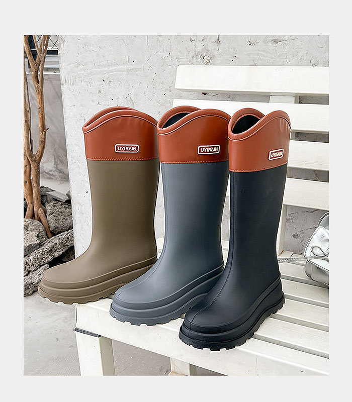 レインブーツ レディース レインシューズ  長靴 靴 雨 おしゃれ ブーツ ロング 完全防水 梅雨 台風 アウトドア 撥水 農作業 ガーデニング 防水靴 ^bm1388^ | uricca | 11
