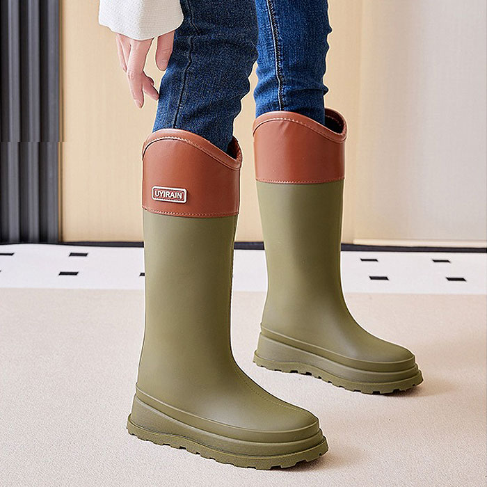 レインブーツ レディース レインシューズ  長靴 靴 雨 おしゃれ ブーツ ロング 完全防水 梅雨 台風 アウトドア 撥水 農作業 ガーデニング 防水靴 ^bm1388^ | uricca | 03