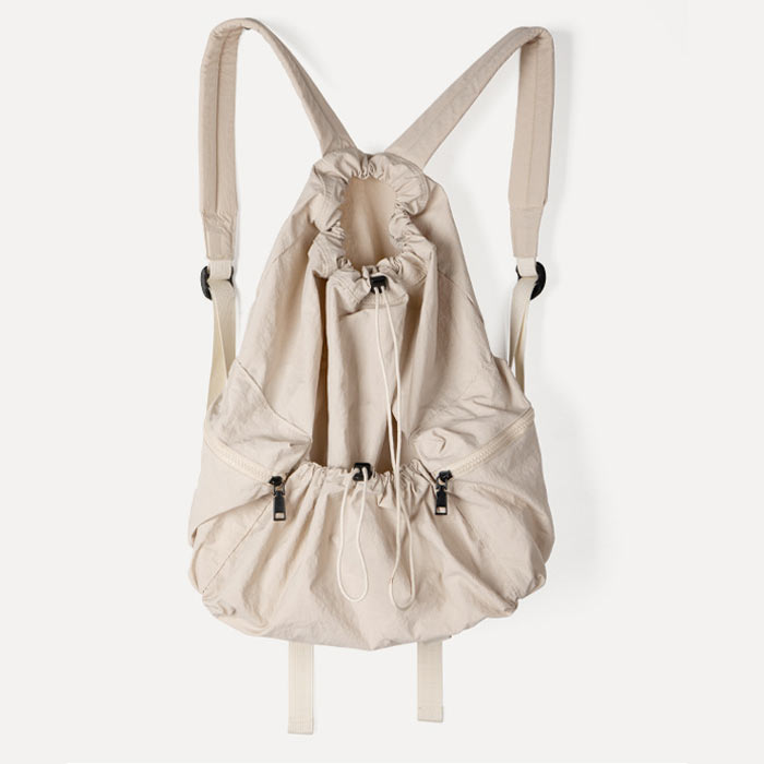 リュック レディース リュックサック ナップサック ナイロン 大容量 バッグ おしゃれ レディース ユニセックス 軽量 a4 ポケット 巾着 [郵3]^bm1414^ | uricca | 02