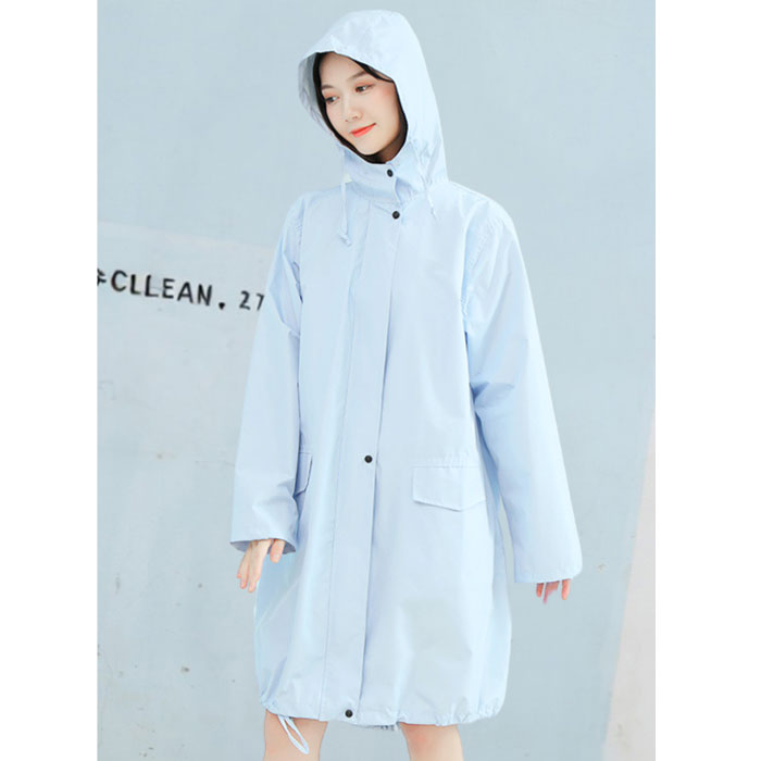 レインコート 男女兼用 収納袋付き ポンチョ ジッパー 完全防水 バイク 自転車 雨具 カッパ レディース メンズ[郵3]^bm1462^ | uricca | 08