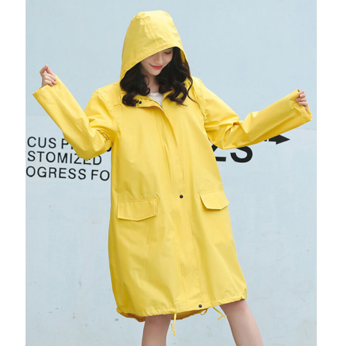 レインコート 男女兼用 収納袋付き ポンチョ ジッパー 完全防水 バイク 自転車 雨具 カッパ レディース メンズ[郵3]^bm1462^ | uricca | 10