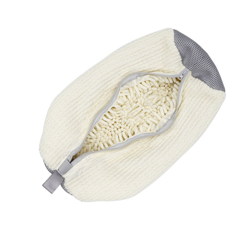 靴用 洗濯ネット 上履き 洗濯機 時短 型崩れ防止 スニーカー シューズ 上履き 丸洗い マイクロファイバー 2層式 ランドリーネット [郵3]^bm1469^ | uricca | 04