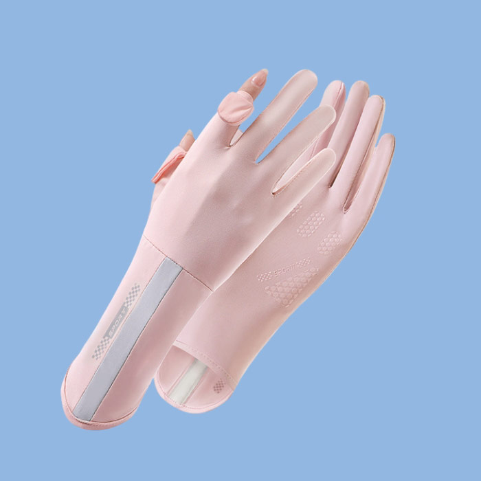 手袋 レディース 男女兼用 夏用 UVカット 手袋 UVカット レディース 日焼け防止 接触冷感 スマホ 紫外線対策^bm1471^[定形外3] | uricca | 04