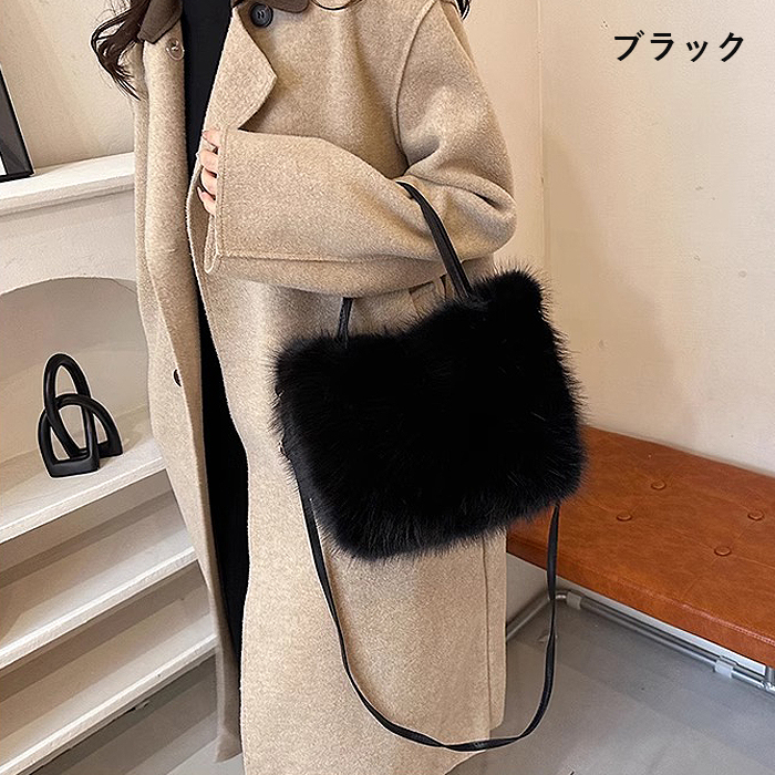 ファーバッグ バッグ 鞄 かばん レディース エコファー ふわもこ 2WAY トートバッグ フェイクファー マグネット 冬バッグ ショルダー [郵3]^bm1547^ |  | 15