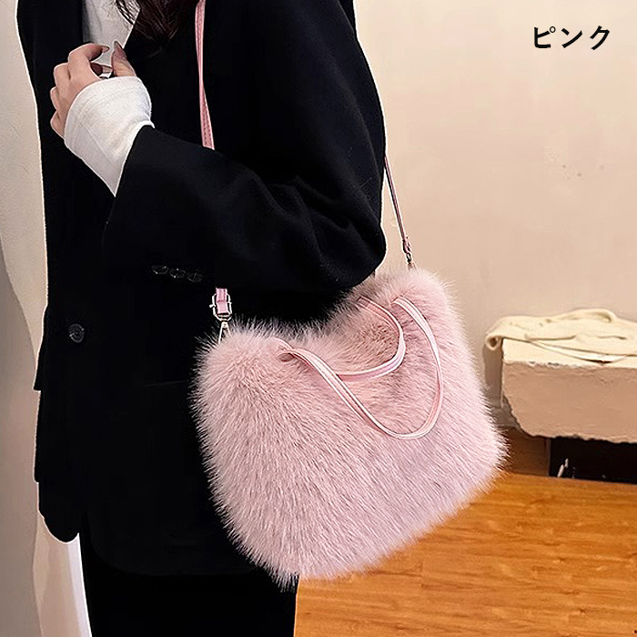 ファーバッグ バッグ 鞄 かばん レディース エコファー ふわもこ 2WAY トートバッグ フェイクファー マグネット 冬バッグ ショルダー [郵3]^bm1547^ |  | 07