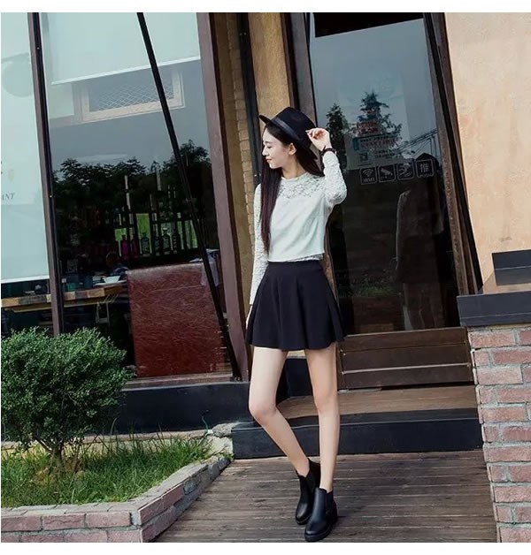 ブーツ ショートブーツ サイドゴア 厚底 レディース 黒 秋 冬 おしゃれ かわいい 30代 40代 50代 ローヒール シューズ ^bo-286^ | uricca | 08