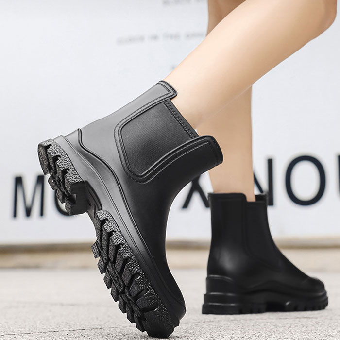 レインブーツ レインシューズ 長靴 レディース 靴 雨 雪 おしゃれ サイドゴア ブーツ ショート 丈 防水 防寒 防滑^bo-701^ | uricca | 01