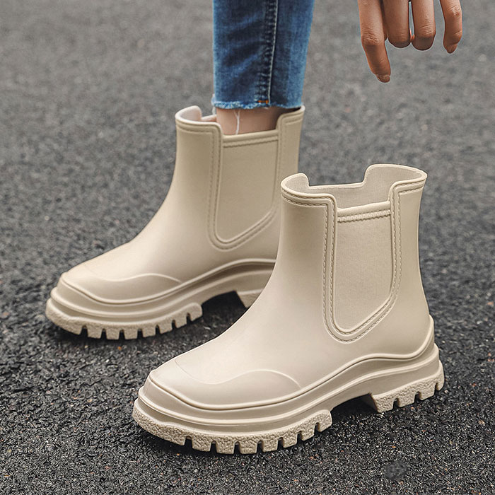 レインブーツ レインシューズ 長靴 レディース 靴 雨 雪 おしゃれ サイドゴア ブーツ ショート 丈 防水 防寒 防滑^bo-701^ | uricca | 02