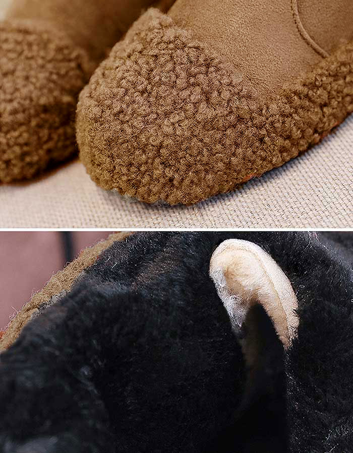 ムートンブーツ ショートブーツ ぺたんこ 歩きやすい 定番 履きやすい シューズ 極暖 (送料無料)^bo-708^ | uricca | 14