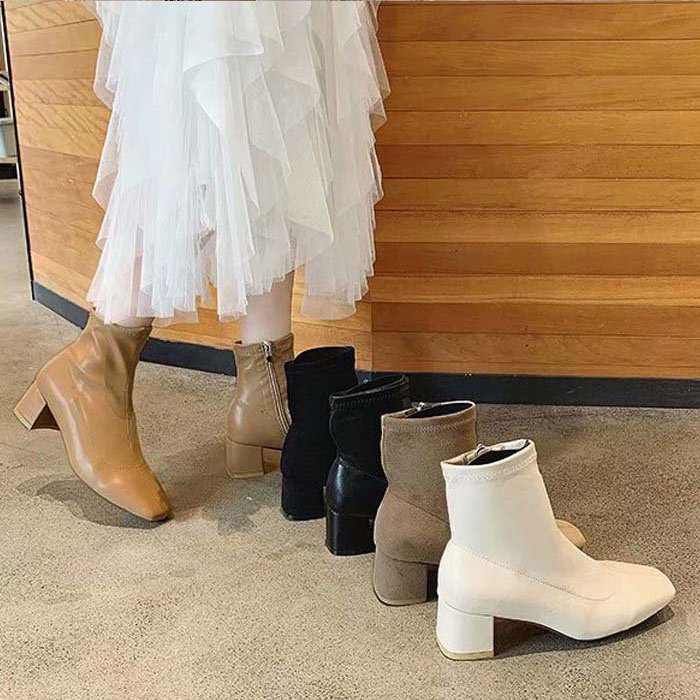 2241円 クーポンで！ ショートブーツ ブーツ レディース 黒 秋 冬 おしゃれ かわいい 30代 40代 50代 スウェード スエード レザー調 シューズ ^bo-718^ | uricca | 22