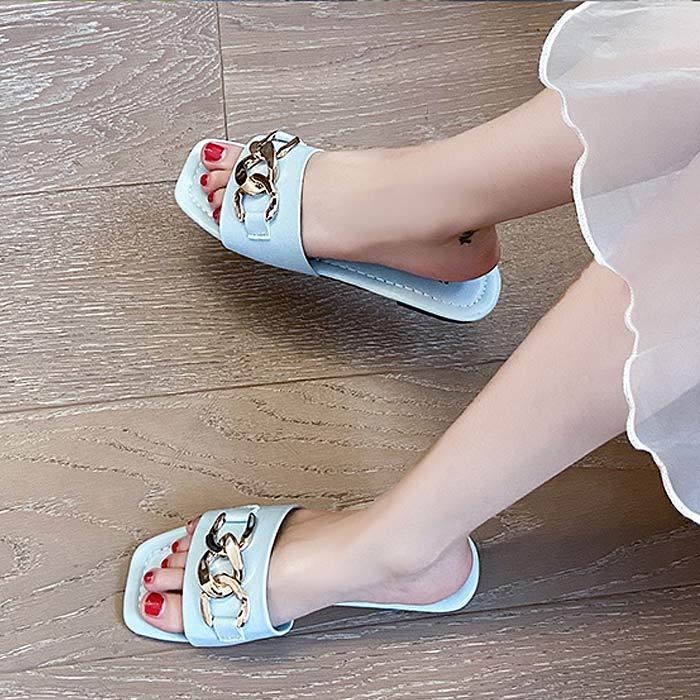 1196円 クーポンで！ サンダル レディース 春 夏 おしゃれスクエアトゥ ぺたんこ フラット ベルト 靴 シューズ [郵3]^bo-798^ | uricca | 12