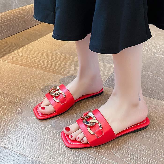 1196円 クーポンで！ サンダル レディース 春 夏 おしゃれスクエアトゥ ぺたんこ フラット ベルト 靴 シューズ [郵3]^bo-798^ | uricca | 14