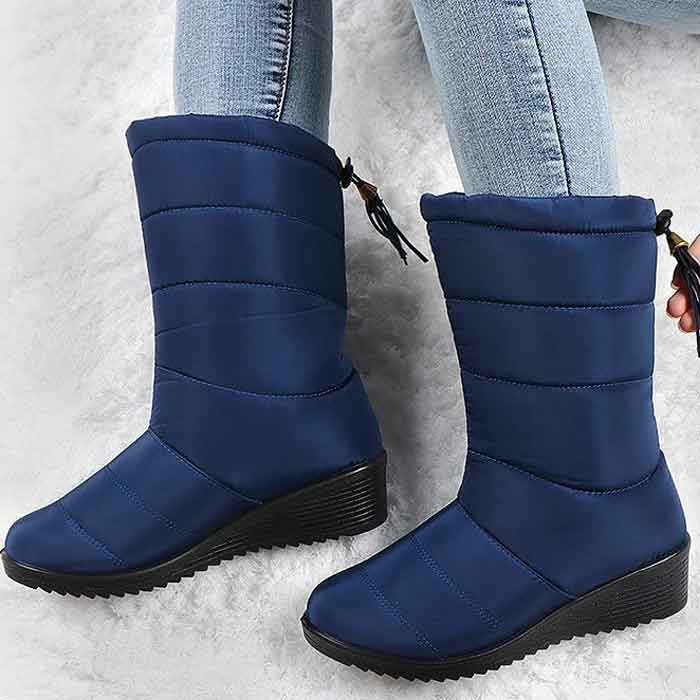 スノーブーツ スノーシューズ レディース 秋 冬 黒 おしゃれ ブーツ ミドルブーツ 防寒ブーツ あったか 靴 極暖 (送料無料)^bo-856^ | uricca | 02