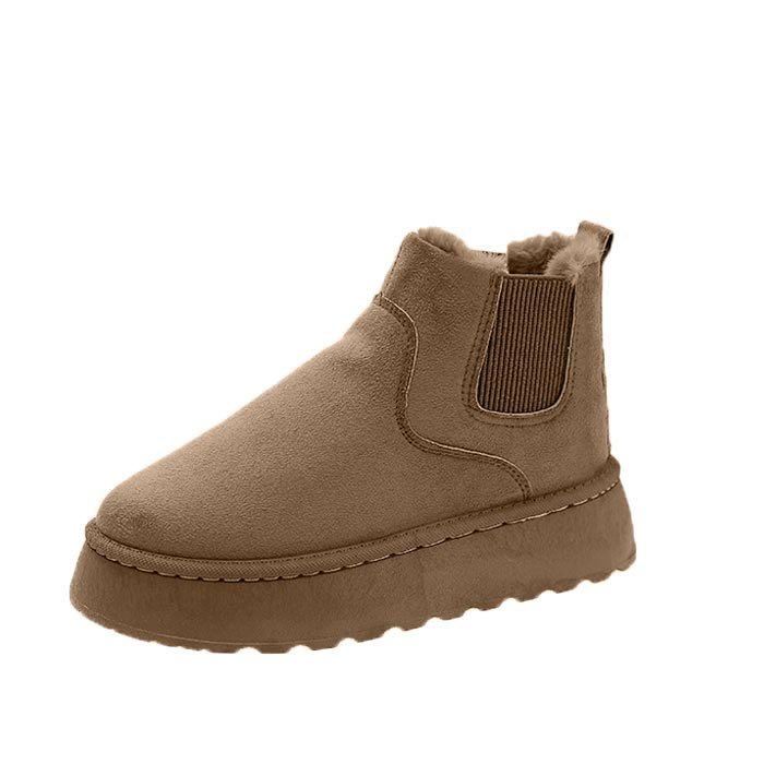 2793円 クーポンで！ ムートンブーツ ブーツ サイドゴア 厚底 レディース 冬 黒 おしゃれ 30代 40代 ショート ボア ファー シューズ 靴 極暖^bo-931^ | uricca | 02