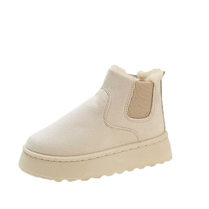 2793円 クーポンで！ ムートンブーツ ブーツ サイドゴア 厚底 レディース 冬 黒 おしゃれ 30代 40代 ショート ボア ファー シューズ 靴 極暖^bo-931^ | uricca | 03