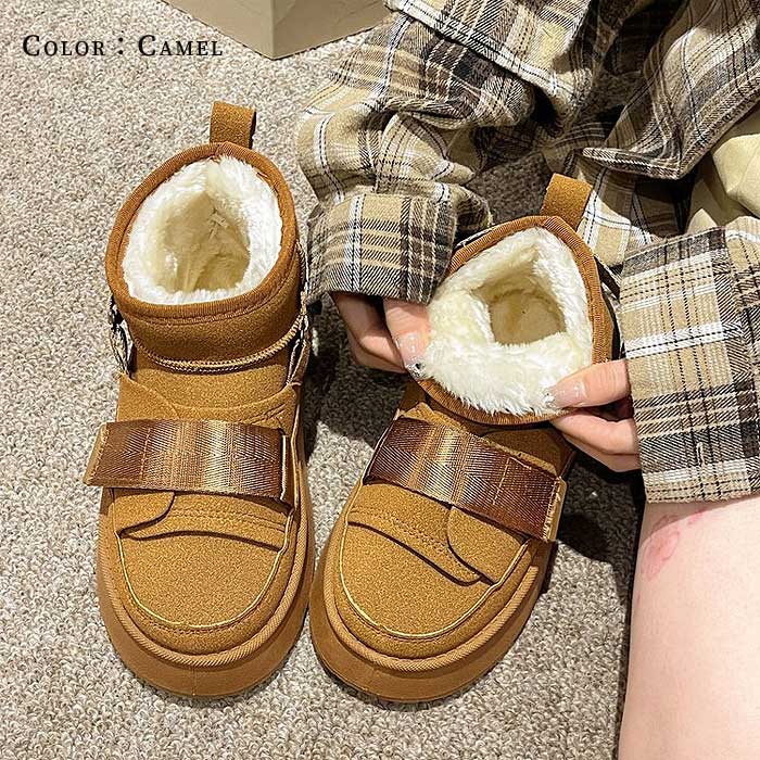 1995円 クーポンで！ ムートンブーツ 厚底 レディース シューズ 秋 冬 おしゃれ かわいい 30代 40代 50代 靴 ショートブーツ ボア 防寒 極暖 ^bo-949^ | uricca | 07
