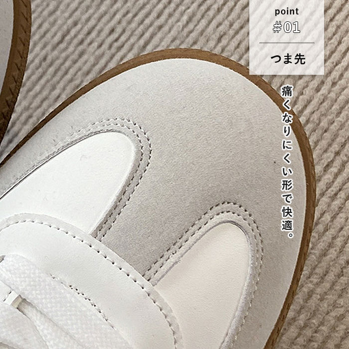 靴 レディース シューズ フラットスニーカー 秋 冬 黒 白 おしゃれ かわいい 30代 40代 50代 ローカット フラットソール^bo-960^ | uricca | 08