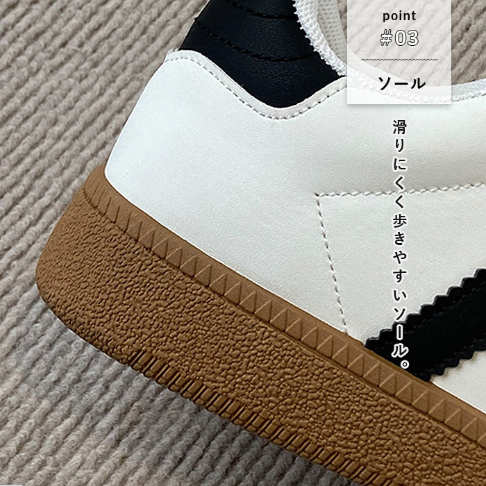 靴 レディース シューズ フラットスニーカー 秋 冬 黒 白 おしゃれ かわいい 30代 40代 50代 ローカット フラットソール^bo-960^ | uricca | 10