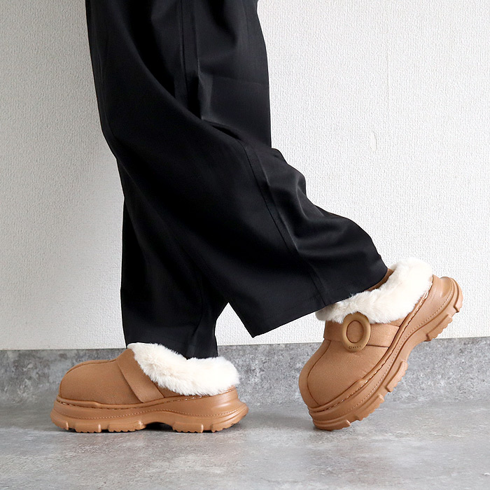 靴 レディース ムートン スリッパ 秋 冬 黒 おしゃれ 歩きやすい 厚底 軽量 軽い ファー 極暖 暖か 保温 かわいい^bo-962^ | uricca | 02