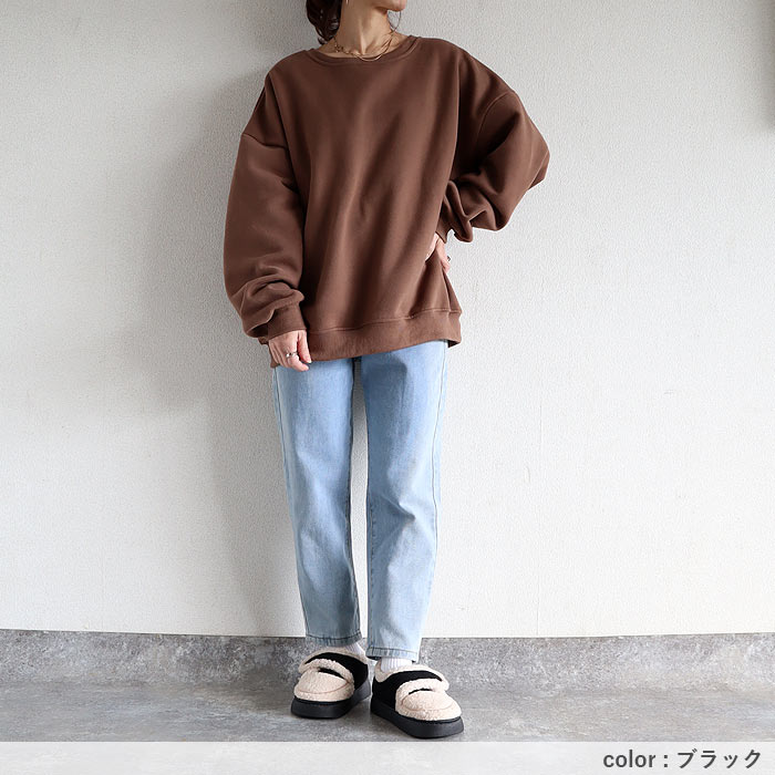 シューズ ブーツ レディースボア 裏起毛 ローファー風 フラット 冬 もこもこ ふわふわ あったか 保温 防寒 かわいい 韓国風 [宅配]^bo-968^ | uricca | 15