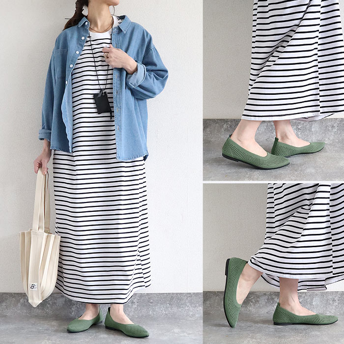 靴 レディース シューズ ニットパンプス メッシュ編み 春 夏 黒 おしゃれ 歩きやすい シンプル ポインテッドトゥ 通学 通勤 30代 40代 50代 60代^bo-971^ | uricca | 18