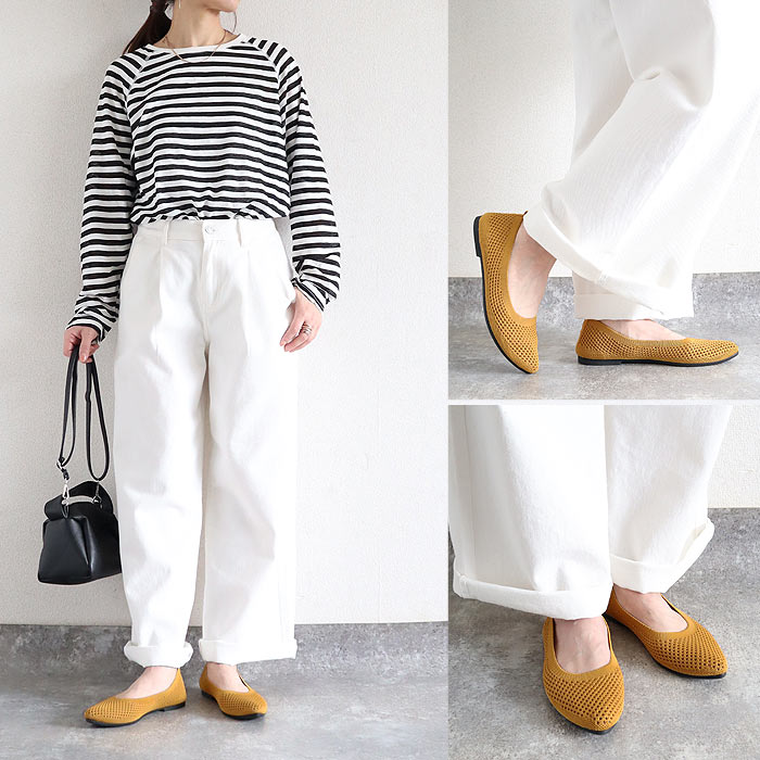 靴 レディース シューズ ニットパンプス メッシュ編み 春 夏 黒 おしゃれ 歩きやすい シンプル ポインテッドトゥ 通学 通勤 30代 40代 50代 60代^bo-971^ | uricca | 21