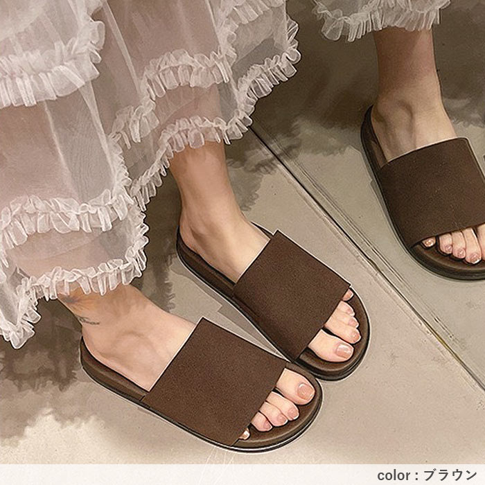 1434円 クーポンで！ サンダル スリッパ レディース シューズ 靴 フラット 疲れにくい 夏 白 黒 おしゃれ カジュアル 可愛い ^bo-977^ | uricca | 19