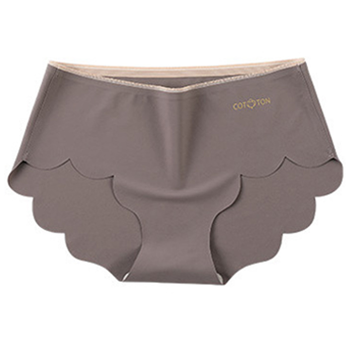 690円 2点購入クーポンで！ シームレス ショーツ レディース 下着 シルク混 スカラップ 通気性 綿 ストレッチ インナー [定形外]^i009^ | uricca | 03