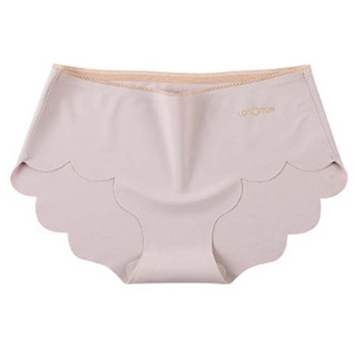 690円 2点購入クーポンで！ シームレス ショーツ レディース 下着 シルク混 スカラップ 通気性 綿 ストレッチ インナー [定形外]^i009^ | uricca | 05