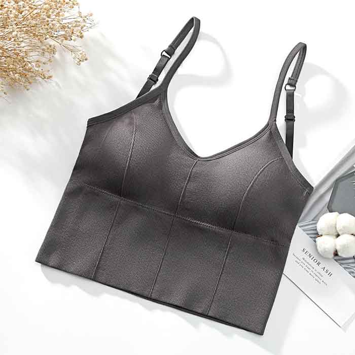 990円 2点購入クーポンで！ キャミソール キャミ レディース カップ付き ノンワイヤー ブラトップ インナー タンクトップ 下着 [郵1]^i012^ | uricca | 04