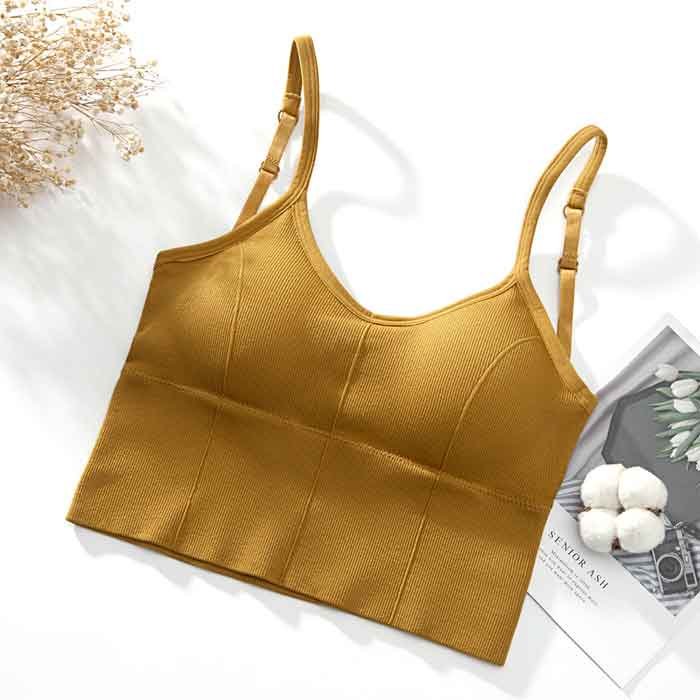 990円 2点購入クーポンで！ キャミソール キャミ レディース カップ付き ノンワイヤー ブラトップ インナー タンクトップ 下着 [郵1]^i012^ | uricca | 06