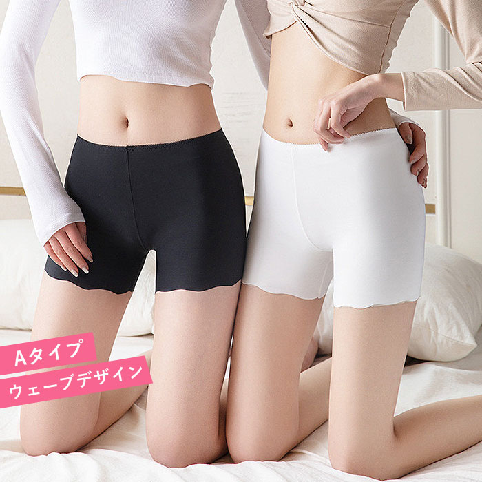 「96H限定！550円+3点購入クーポンで」 ペチコート レディース ペチパンツ ショーツ シームレス 下着 響きにくい 重ね着 快適 インナー [定形外50]^i039^ | uricca | 05