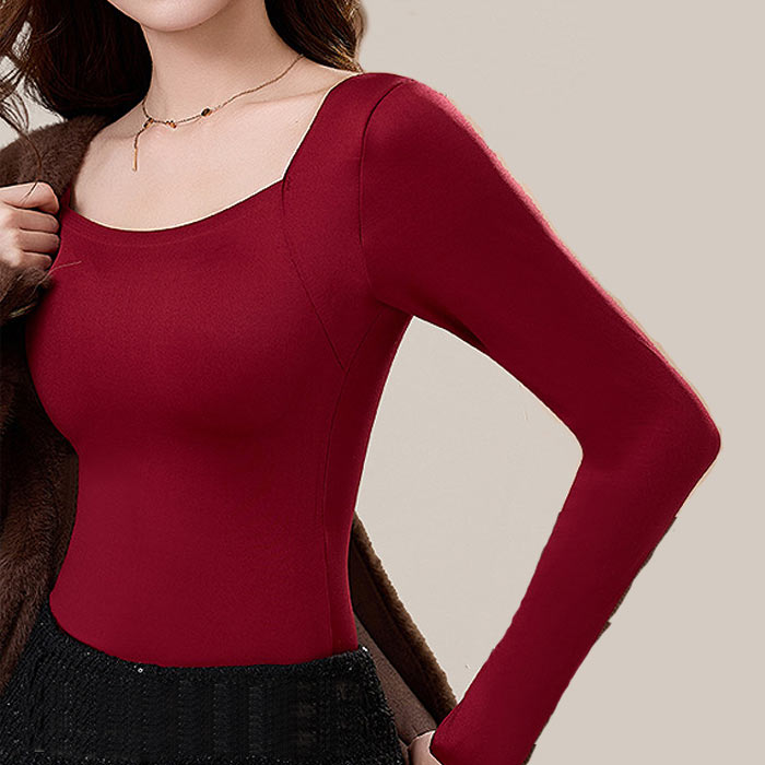 1251円 クーポンで！ あったか インナー レディース カップ付き ノンワイヤー トップス 秋 冬 黒 長袖 保温 極暖 下着 冷え防止 寒さ対策 [郵3]^i047^ | uricca | 04