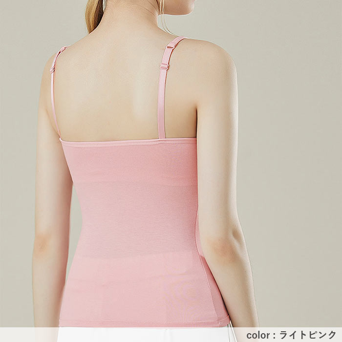 インナー トップス タンクトップ 春 夏 白 黒 おしゃれ ノースリーブ カップ付きインナー しっかりカップ 冷感 涼しい ^i052^ | uricca | 17