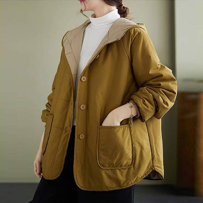 ジャケット コート アウター レディース 秋 冬 黒 白 おしゃれ かわいい 30代 40代 50代 長袖 フード リブ 防寒 軽量 極暖 ^jk198^ | uricca | 14