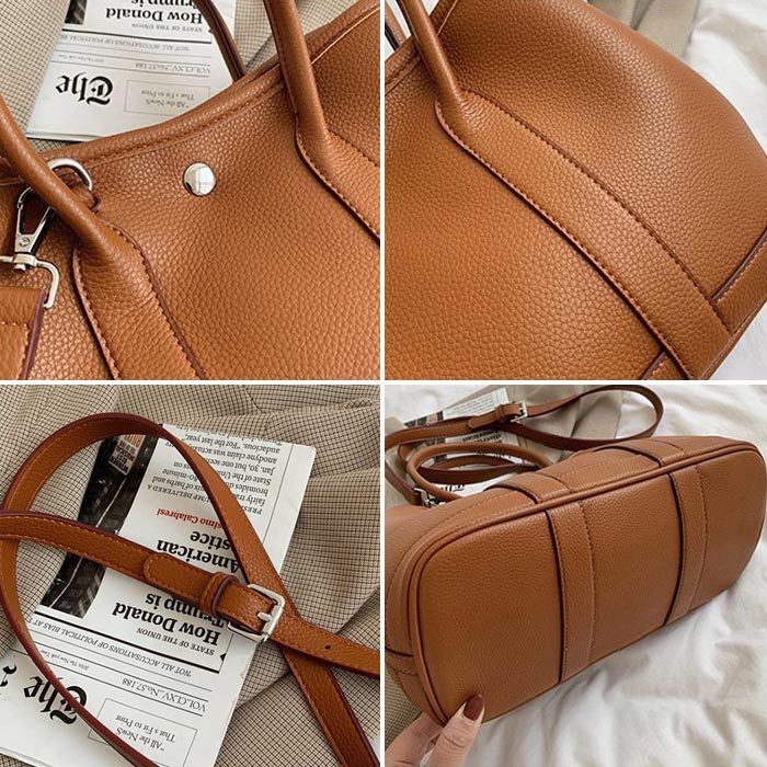 ショルダーバッグ ハンドバッグ 2way レディース 斜めがけ トートバッグ かばん 通勤 ビジネス 通学 大容量 黒 白 ^ka-190^ | uricca | 06