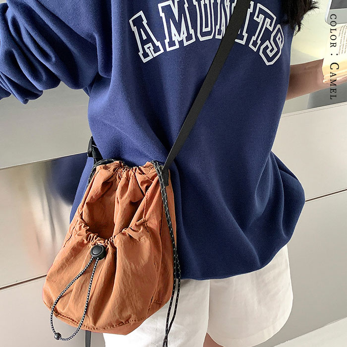 ショルダーバッグ レディース 黒 おしゃれ 鞄 ミニショルダー 肩掛け 斜め掛け 巾着ショルダー 巾着バッグ [郵1.5]^ka-204^ | uricca | 17