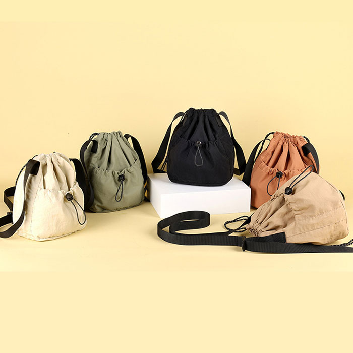 ショルダーバッグ レディース 黒 おしゃれ 鞄 ミニショルダー 肩掛け 斜め掛け 巾着ショルダー 巾着バッグ [郵1.5]^ka-204^ | uricca | 18