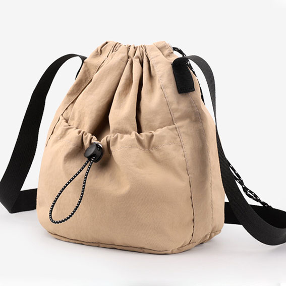 ショルダーバッグ レディース 黒 おしゃれ 鞄 ミニショルダー 肩掛け 斜め掛け 巾着ショルダー 巾着バッグ [郵1.5]^ka-204^ | uricca | 04