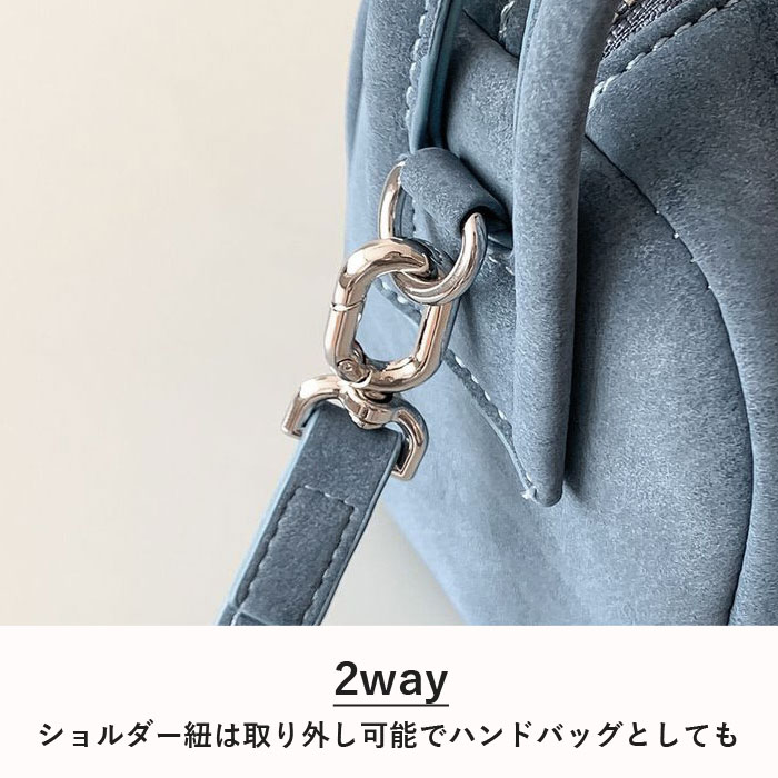 ショルダーバッグ ハンドバッグ ミニバッグ レディース おしゃれ かわいい 秋 冬 黒 白 2way スエード調 斜めがけ[宅配]^ka-216^ | uricca | 06