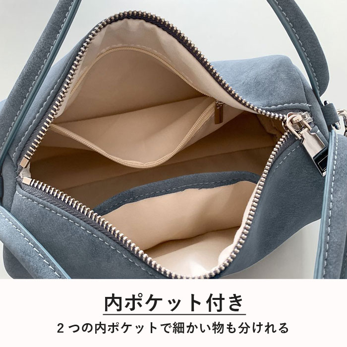 ショルダーバッグ ハンドバッグ ミニバッグ レディース おしゃれ かわいい 秋 冬 黒 白 2way スエード調 斜めがけ[宅配]^ka-216^ | uricca | 07