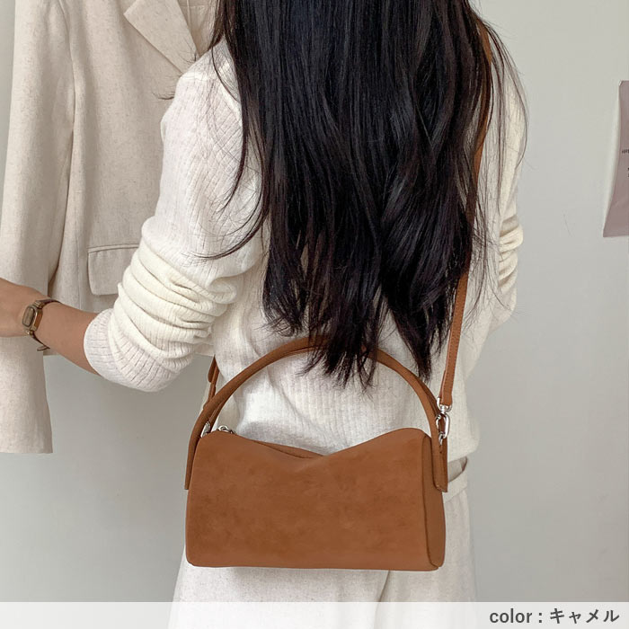 ショルダーバッグ ハンドバッグ ミニバッグ レディース おしゃれ かわいい 秋 冬 黒 白 2way スエード調 斜めがけ[宅配]^ka-216^ | uricca | 11