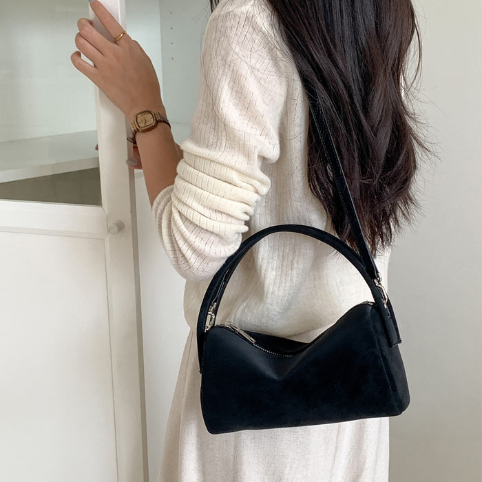 ショルダーバッグ ハンドバッグ ミニバッグ レディース おしゃれ かわいい 秋 冬 黒 白 2way スエード調 斜めがけ[宅配]^ka-216^ | uricca | 01
