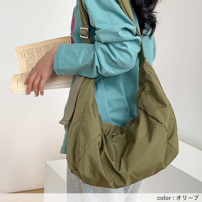 3192円 クーポンで！ ショルダーバッグ レディース カジュアル おしゃれ 斜めがけ クロスボディ ナイロン 軽い[郵3]^ka-219^ | uricca | 16