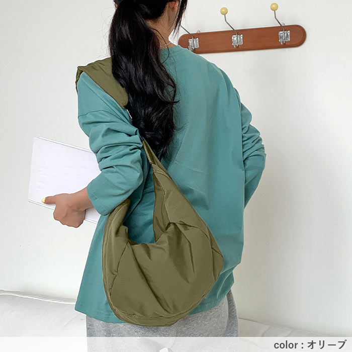 3192円 クーポンで！ ショルダーバッグ レディース カジュアル おしゃれ 斜めがけ クロスボディ ナイロン 軽い[郵3]^ka-219^ | uricca | 17