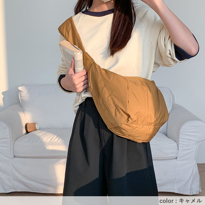 3192円 クーポンで！ ショルダーバッグ レディース カジュアル おしゃれ 斜めがけ クロスボディ ナイロン 軽い[郵3]^ka-219^ | uricca | 18