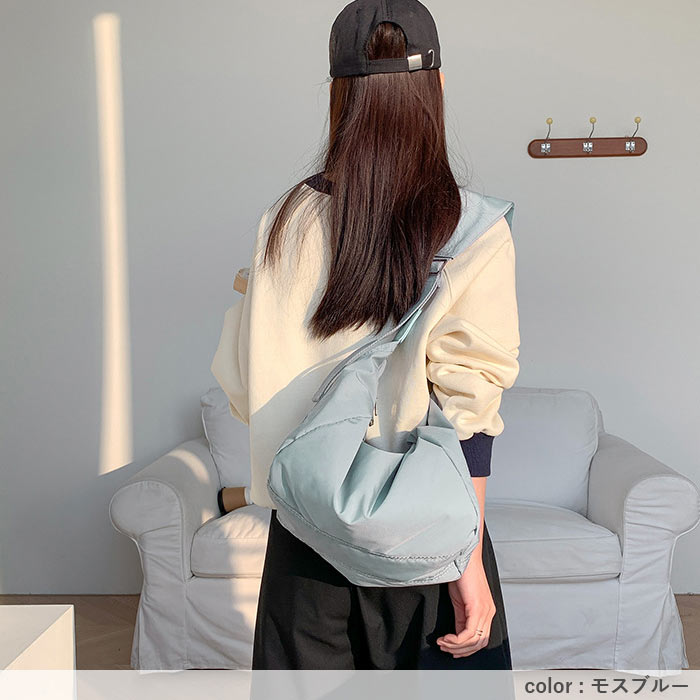 3192円 クーポンで！ ショルダーバッグ レディース カジュアル おしゃれ 斜めがけ クロスボディ ナイロン 軽い[郵3]^ka-219^ | uricca | 23