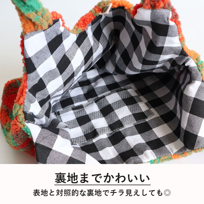 トートバッグ ワンショルダーバッグ レディース 秋 冬 かわいい チェック柄 シープボア 大容量 韓国風 [宅配]^ka-220^ | uricca | 06