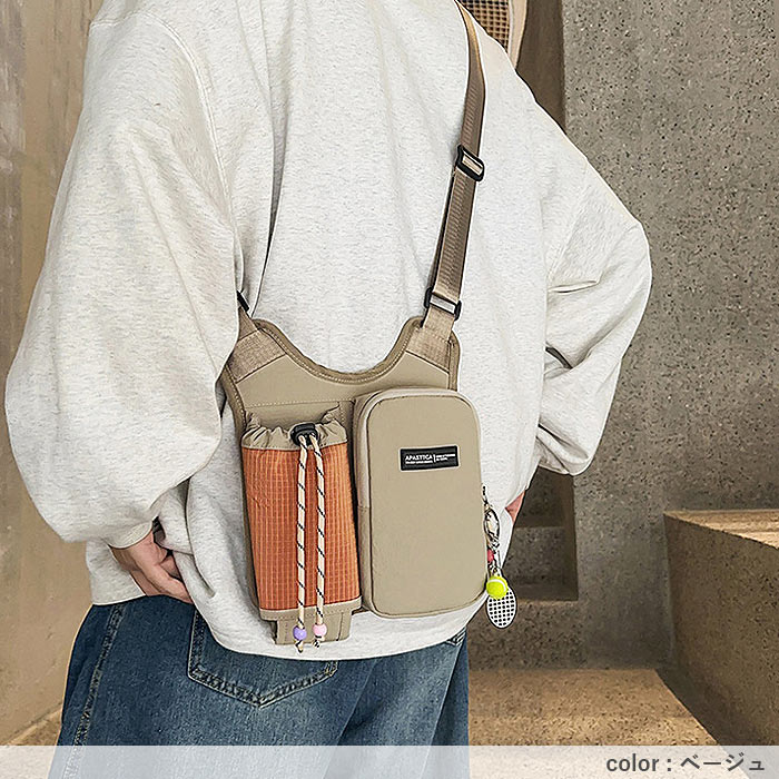 ショルダーバッグ レディース バッグ ボディバッグ 斜めがけ 撥水 軽量 ペットボトル収納 スマホショルダー^ka-225^ | uricca | 14