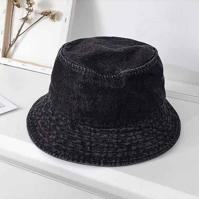 バケットハット 帽子 レディース 春 夏 バケハ デニム UV UVカット 紫外線カット 遮光 日よけ 黒 白 [郵2]^msz152^ | uricca | 01